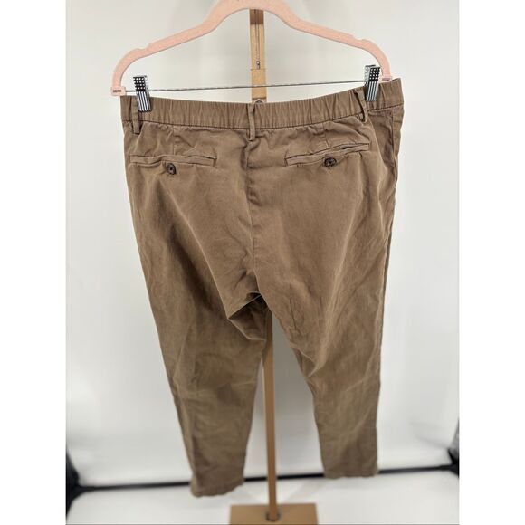 Bear Bottom Clothing Men's Size Large-32 Brown Chino Pants Elastic Waist - Picture 7 of 10